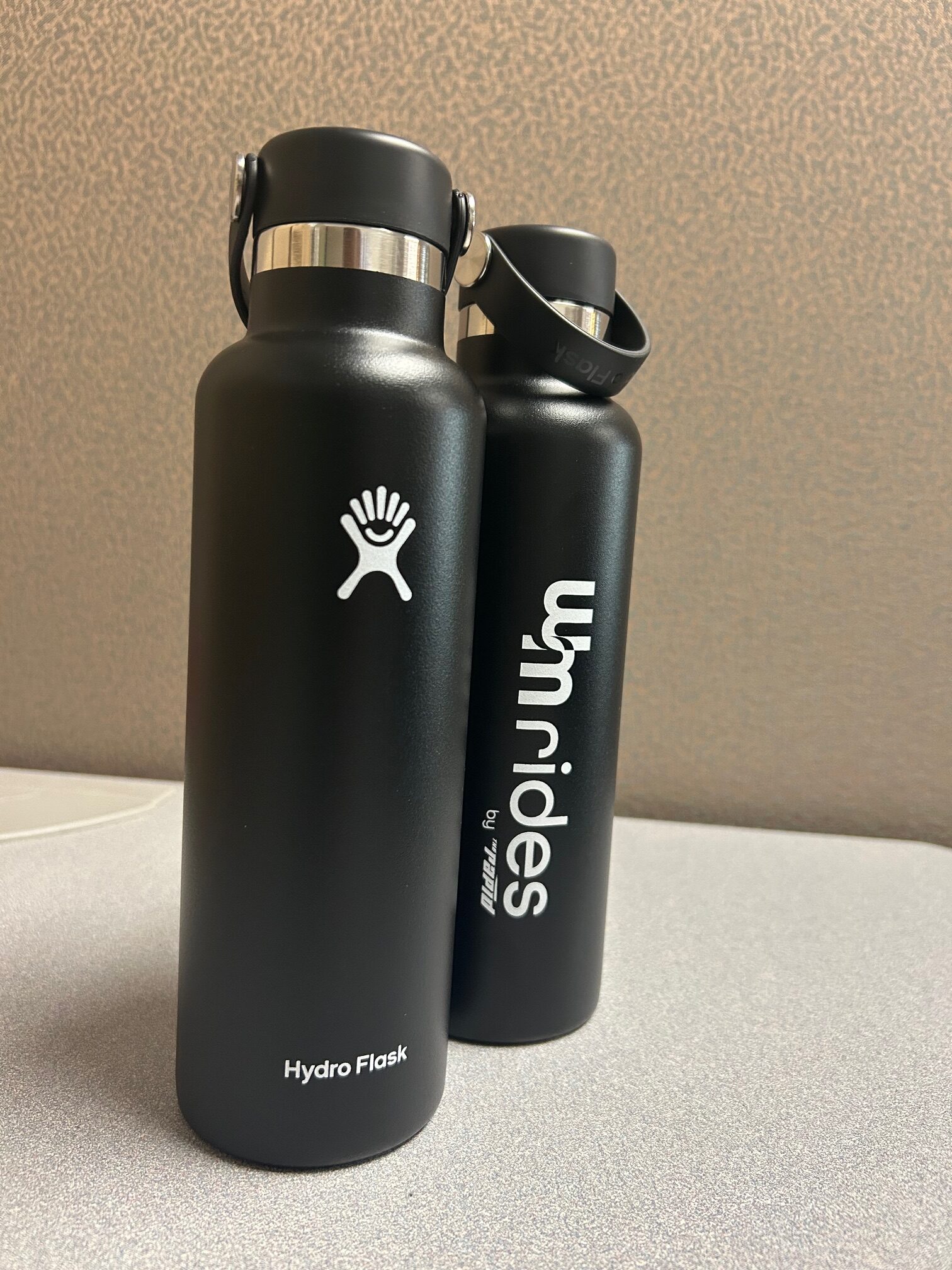 Custom branded reusable water bottle