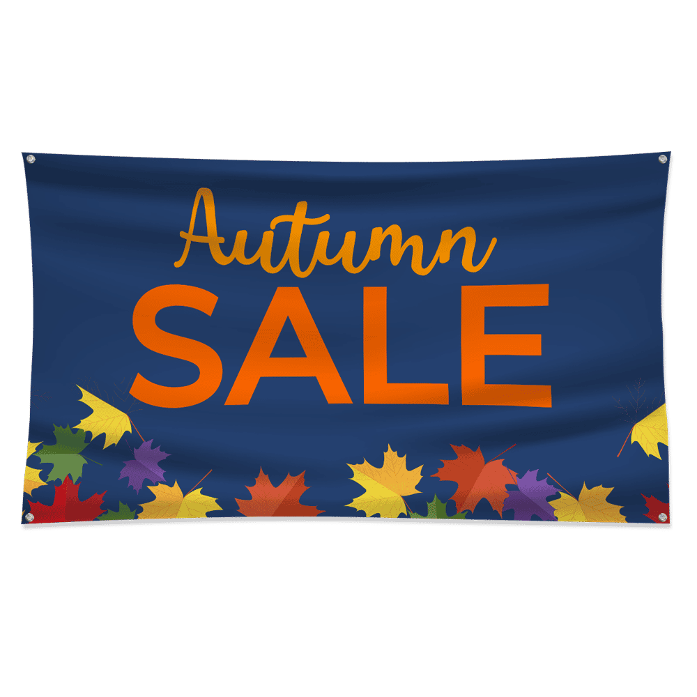 Custom autumn promotional banner