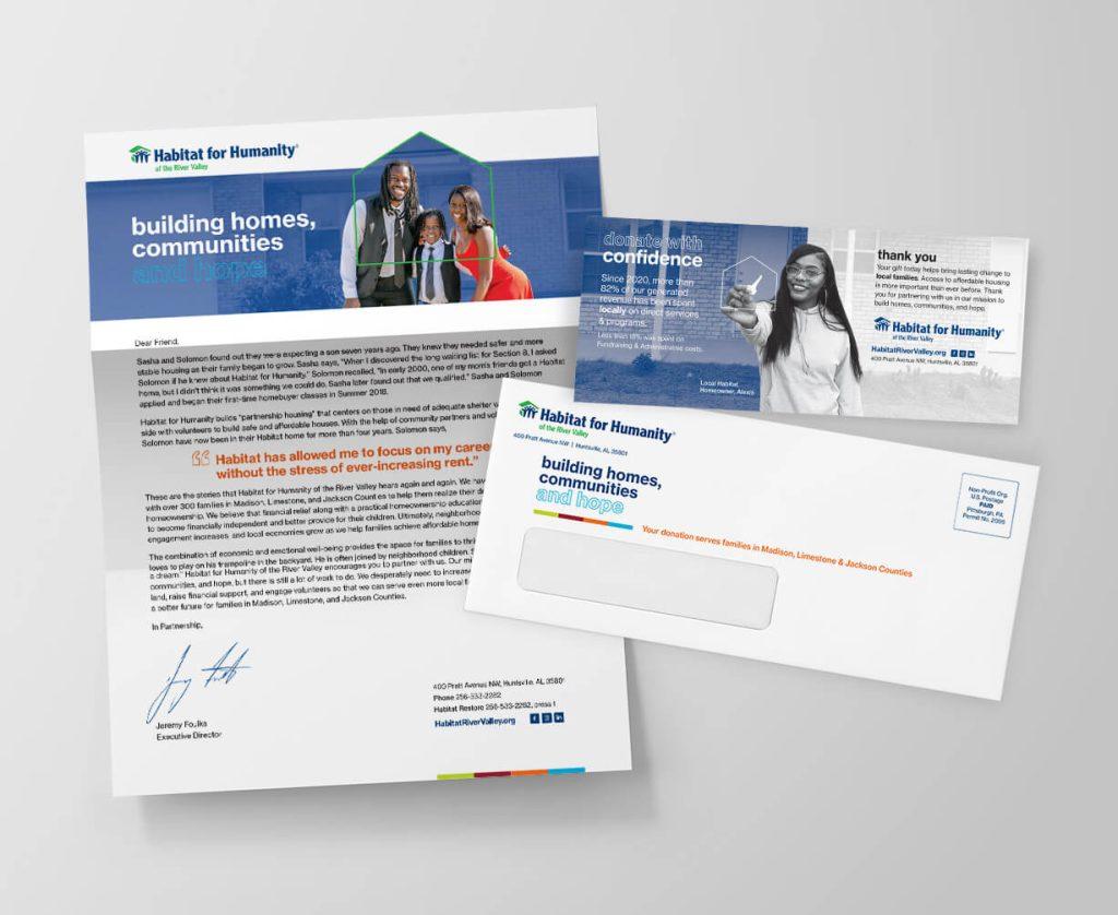 Nonprofit year end appeal direct mail package